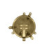 Mini Solid Brass Round 14cm Compass Guard Bulkhead Lamp Antique Brass Finish IP44