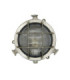 Mini Solid Brass Round 14cm Compass Guard Bulkhead Lamp Satin Nickel Finish IP44