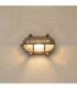 Palaemon Solid Brass Oval Bulkhead Raw Brass Finish IP64-1
