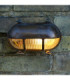 Palaemon Solid Brass Oval Bulkhead Raw Brass Finish IP64-3