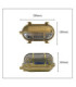 Palaemon Solid Brass Oval Bulkhead Raw Brass Finish IP64-4