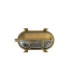 Palaemon Solid Brass Oval Bulkhead Raw Brass Finish IP64-11