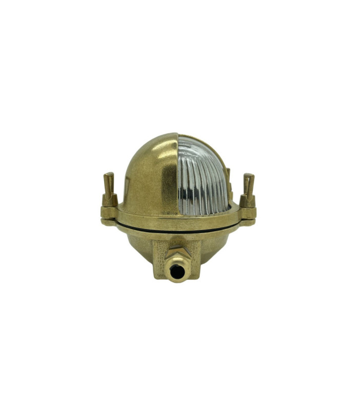 Palaemon Solid Brass Oval Bulkhead Satin Nickel Finish IP64-6