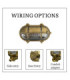 Palaemon Solid Brass Oval North Bulkhead Decorative Uplight Slits Raw Brass Finish IP64-9