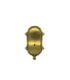 Palaemon Solid Brass Oval North Bulkhead Decorative Uplight Slits Satin Nickel Finish IP64