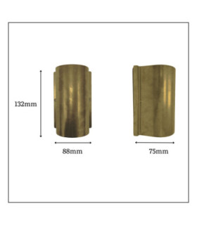 Pharos Solid Brass Compact Up and Down Wall Light Satin Nickel Finish IP44-2