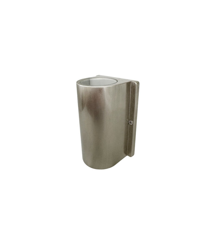 Pharos Solid Brass Compact Up and Down Wall Light Satin Nickel Finish IP44-3