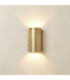 Pharos Solid Brass Compact Up and Down Wall Light Raw Brass Finish IP44-1