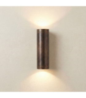 Pharos Solid Brass Up & Down Wall Light Antique Brass Finish IP64-1