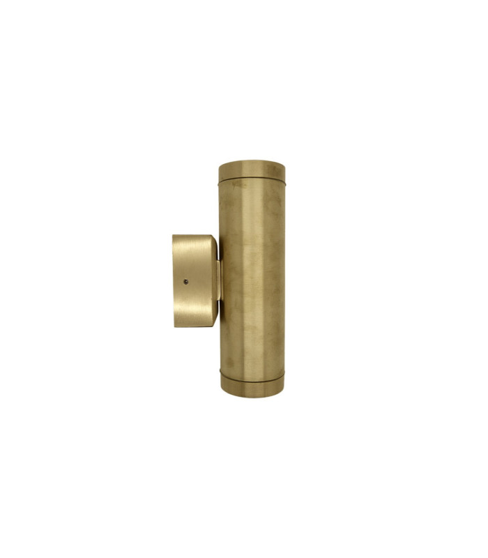 Pharos Solid Brass Up & Down Wall Light Raw Brass Finish IP64-8