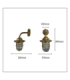 Quinn Solid Brass Guard Wall Lantern Antique Brass Finish IP64-2
