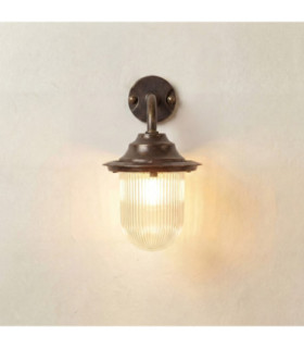 Quinn Solid Brass Wall Lantern Antique Brass Finish IP64-1