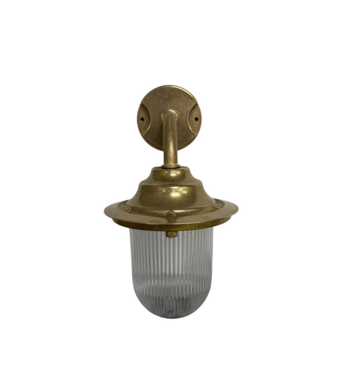 Quinn Solid Brass Wall Lantern Antique Brass Finish IP64-4
