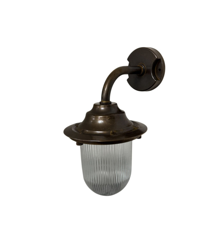 Quinn Solid Brass Wall Lantern Antique Brass Finish IP64-6