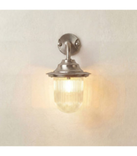 Quinn Solid Brass Wall Lantern Satin Nickel Finish IP64-1