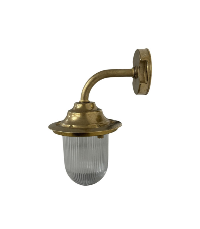 Quinn Solid Brass Wall Lantern Satin Nickel Finish IP64-3