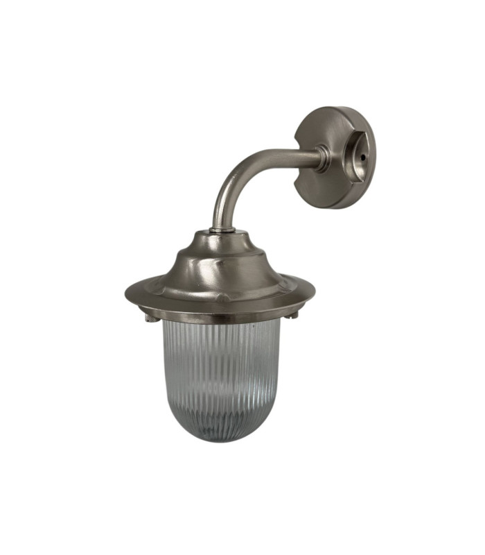 Quinn Solid Brass Wall Lantern Satin Nickel Finish IP64-6