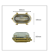 Small Solid Brass Oval Siren Bulkhead without Grill Antique Brass Finish IP64-3