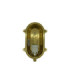 Small Solid Brass Oval Siren Bulkhead without Grill Antique Brass Finish IP64-6