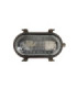 Small Solid Brass Oval Siren Bulkhead without Grill Antique Brass Finish IP64