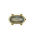 Small Solid Brass Oval Siren Bulkhead without Grill Raw Brass Finish IP64