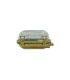 Small Solid Brass Oval Siren Bulkhead without Grill Satin Nickel Finish IP64-4