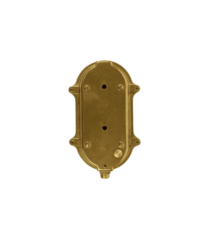 Small Solid Brass Oval Siren Bulkhead without Grill Satin Nickel Finish IP64-7