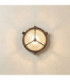 Trident Solid Brass Porthole Circular Bulkhead Lamp Antique Brass Finish IP64-1