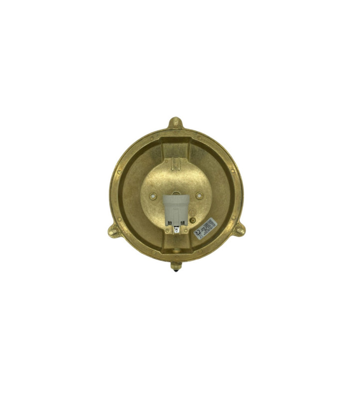 Trident Solid Brass Porthole Circular Bulkhead Lamp Antique Brass Finish IP64