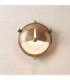 Trident Solid Brass Shield Porthole Circular Shield Bulkhead Lamp Raw Brass Finish IP64-1