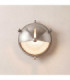 Trident Solid Brass Shield Porthole Circular Shield BulkheadLamp Satin Nickel Finish IP64-1