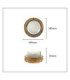 Walkway Solid Brass Circular 14cm Light Raw Brass Finish IP65-2