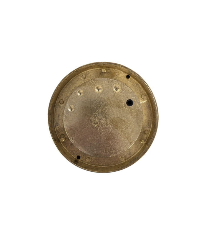 Walkway Solid Brass Circular 14cm Light Raw Brass Finish IP65-3