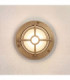 Walkway Solid Brass Circular 14cm Guard Light Raw Brass Finish IP65-1