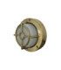 Walkway Solid Brass Circular 14cm Guard Light Raw Brass Finish IP65-3