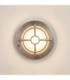 Walkway Solid Brass Circular 14cm Guard Light Satin Nickel Finish IP65-1
