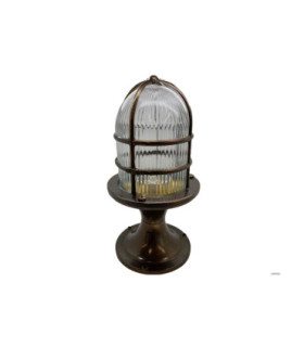 Wellington Solid Brass Pedestal Grand Post Lantern Antique Brass Finish IP54-1
