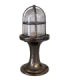 Wellington Solid Brass Pedestal Post Lantern Antique Brass Finish IP54-1