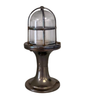 Wellington Solid Brass Pedestal Post Lantern Antique Brass Finish IP54-1