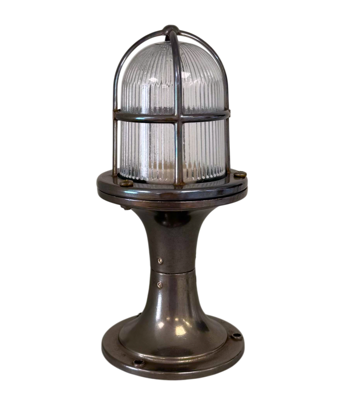 Wellington Solid Brass Pedestal Post Lantern Antique Brass Finish IP54-1