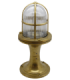 Wellington Solid Brass Pedestal Post Lantern Raw Brass Finish IP54-1