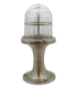 Wellington Solid Brass Pedestal Post Lantern Satin Nickel Finish IP54-1