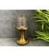 Wellington Solid Brass Pedestal Post Lantern Satin Nickel Finish IP54-3