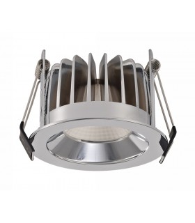 LED Recessed Downlight, Chrome, 24 deg. Beam Angle, 950lm, 5000K, IP44, DRIVER NOT INCLUDED - 2