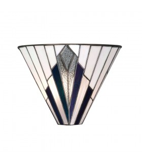 1 Light Indoor Wall Uplighter Tiffany Style Glass, E14 - 1