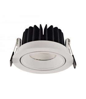 LED Recessed Tiltable Downlight, White, 60 deg. Beam Angle, 860lm, 4000K, IP44, DRIVER NOT INCLUDED - 2