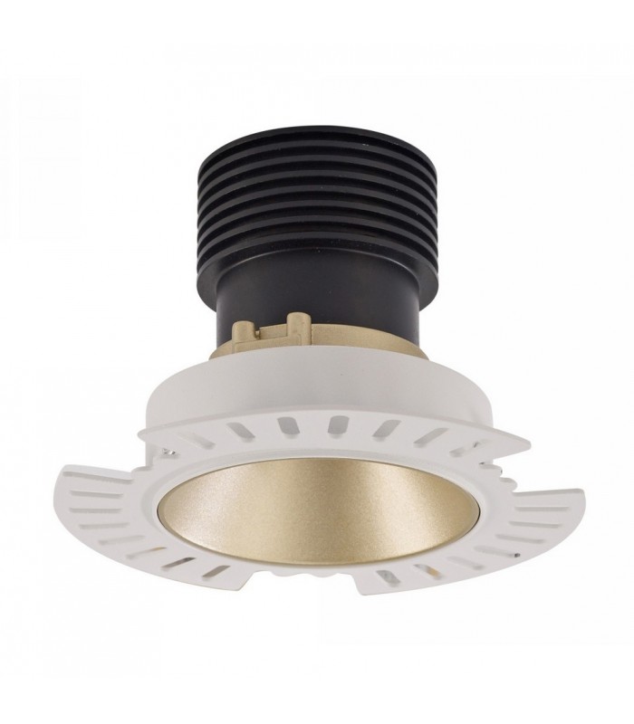 LED Recessed Downlight, Gold Trimless, 25 deg. Beam Angle, 840lm, 5000K, IP20, DRIVER NOT INC. - 4