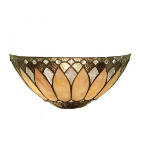 1 Light Indoor Wall Uplighter Tiffany Glass, E14 - 1