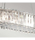 Crystal Skye 8 Light Pendant Bar Island Chandelier Light Chrome Crystal G9-2