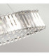 Crystal Skye 8 Light Pendant Bar Island Chandelier Light Chrome Crystal G9-3